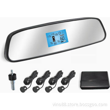 LCD display rearview mirror parking sensor